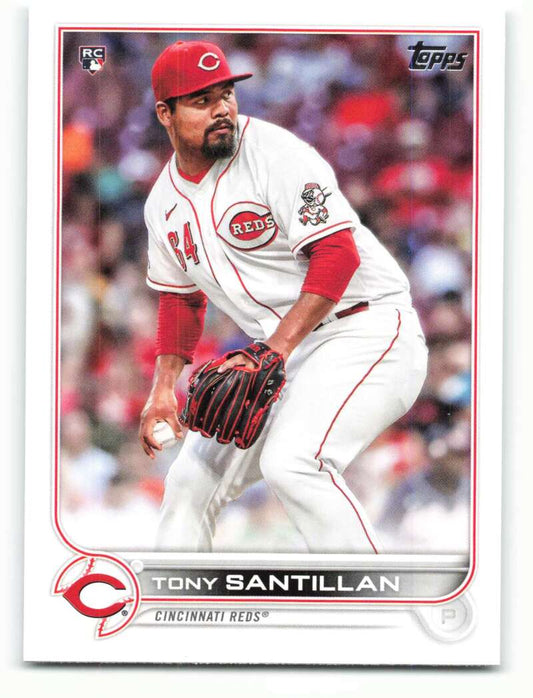 2022 Topps Baseball  #111 Tony Santillan  RC Rookie Cincinnati Reds  Image 1