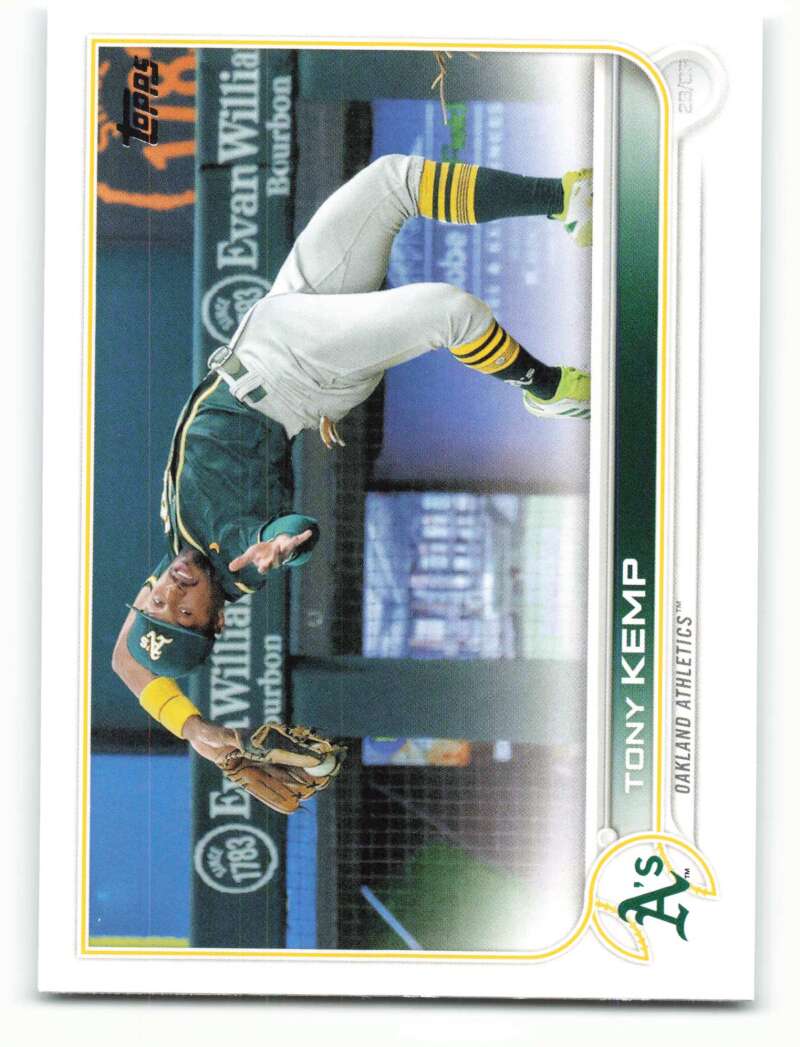 2022 Topps Baseball  #114 Tony Kemp  Oakland Athletics  Image 1