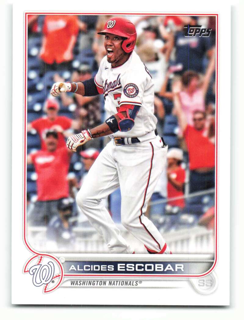 2022 Topps Baseball  #116 Alcides Escobar  Washington Nationals  Image 1