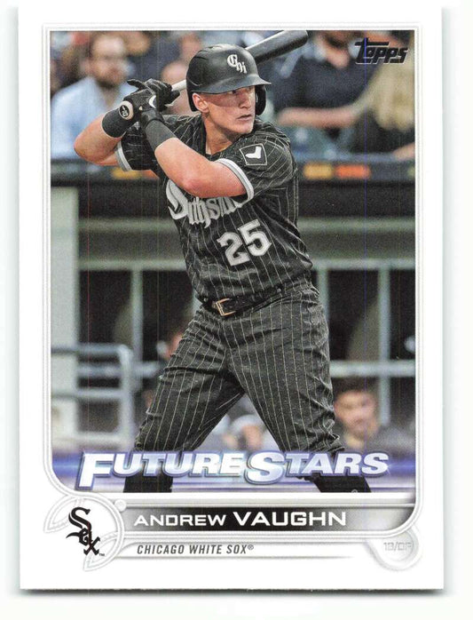2022 Topps Baseball  #120 Andrew Vaughn  Chicago White Sox  Image 1