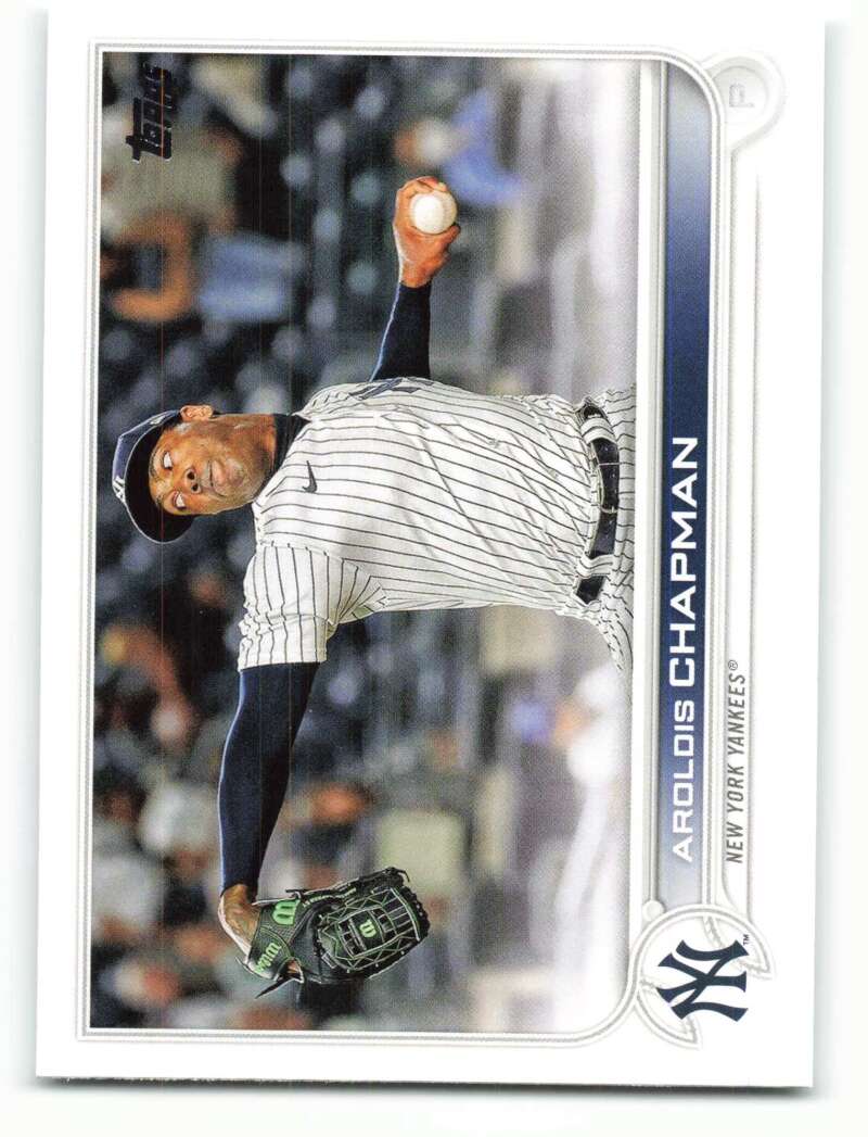 2022 Topps Baseball  #142 Aroldis Chapman  New York Yankees  Image 1