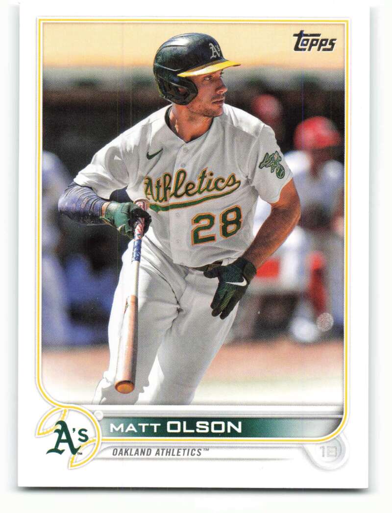 2022 Topps Baseball  #149 Matt Olson  Oakland Athletics  Image 1