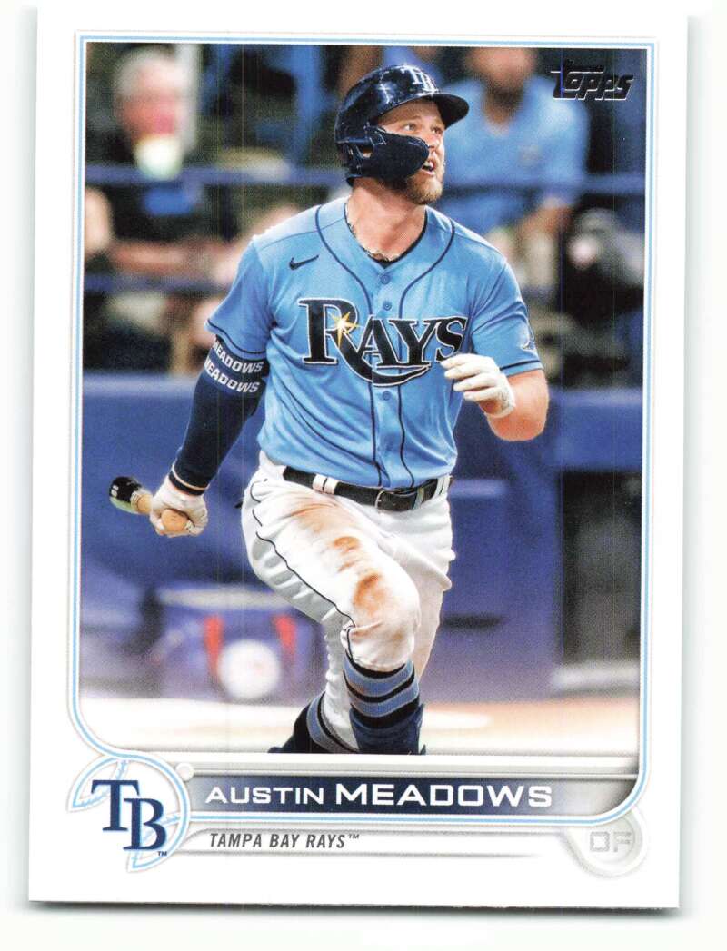 2022 Topps Baseball  #152 Austin Meadows  Tampa Bay Rays  Image 1