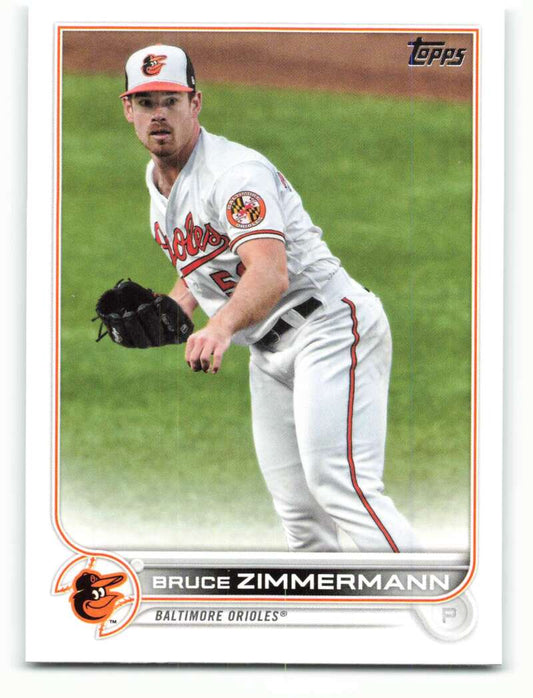 2022 Topps Baseball  #157 Bruce Zimmermann  Baltimore Orioles  Image 1
