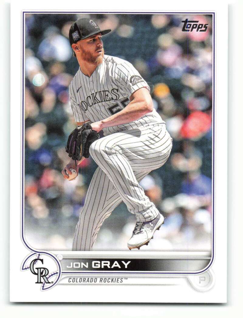 2022 Topps Baseball  #161 Jon Gray  Colorado Rockies  Image 1