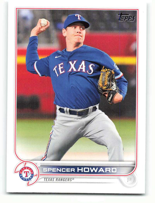 2022 Topps Baseball  #162 Spencer Howard  Texas Rangers  Image 1
