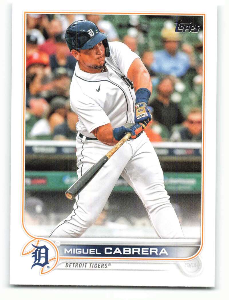 2022 Topps Baseball  #194 Miguel Cabrera  Detroit Tigers  Image 1