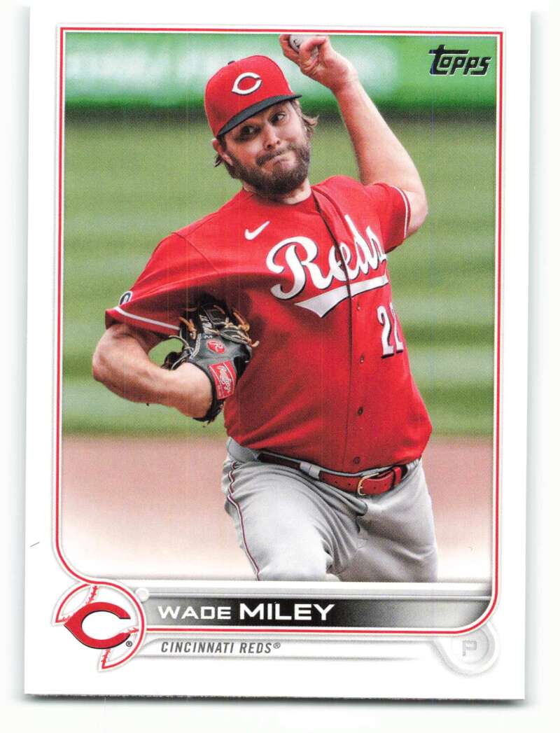 2022 Topps Baseball  #203 Wade Miley  Cincinnati Reds  Image 1