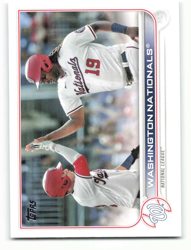 2022 Topps Baseball  #218 Washington Nationals   Image 1