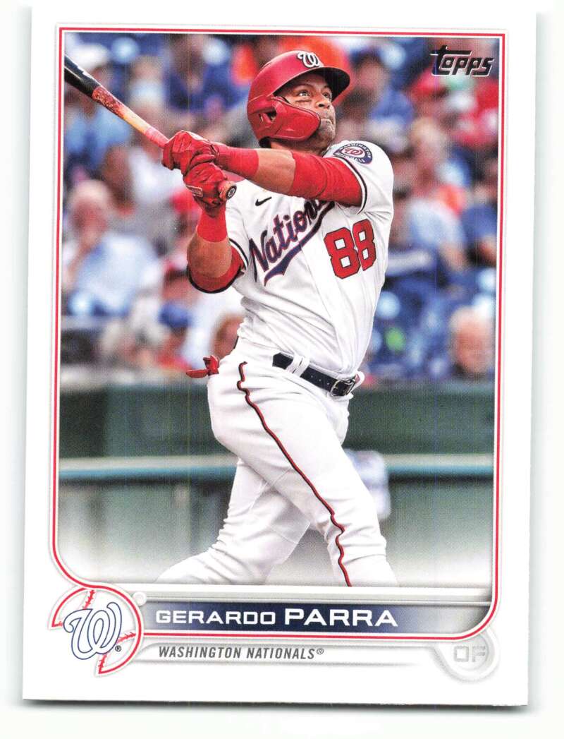 2022 Topps Baseball  #220 Gerardo Parra  Washington Nationals  Image 1