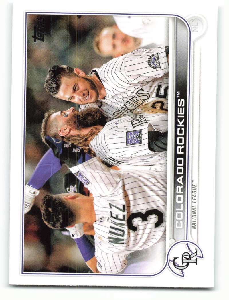 2022 Topps Baseball  #222 Colorado Rockies  Colorado Rockies  Image 1