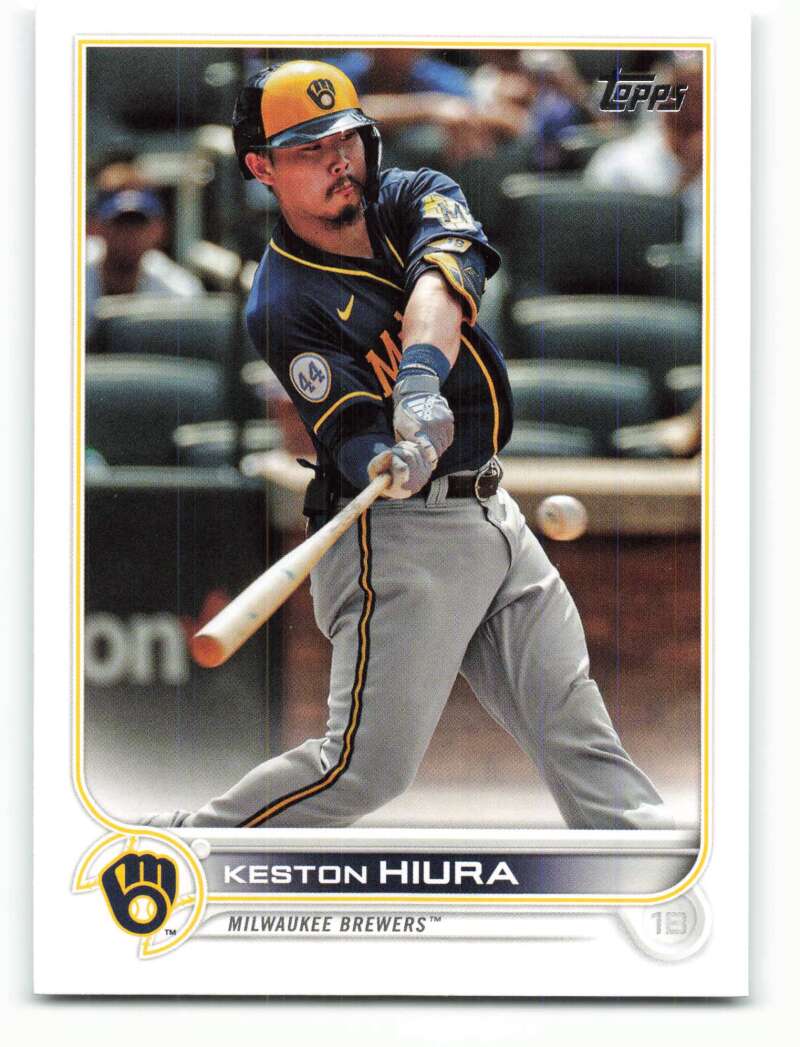 2022 Topps Baseball  #265 Keston Hiura  Milwaukee Brewers  Image 1