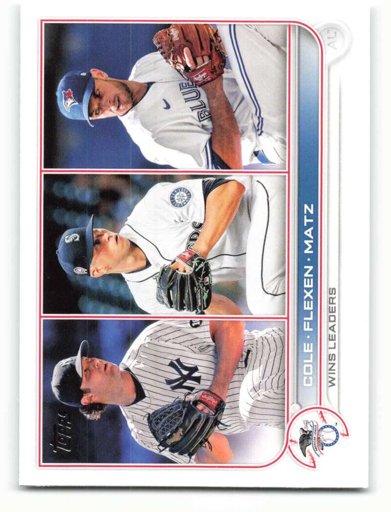 2022 Topps Baseball  #270 Cole/Flexen/Matz   Image 1