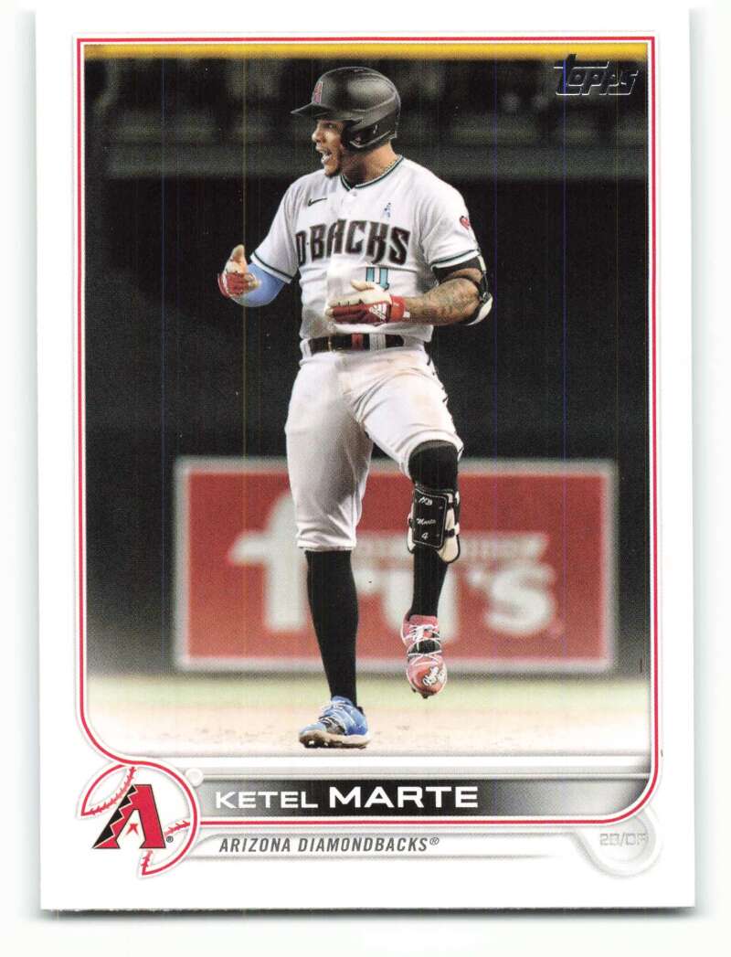 2022 Topps Baseball  #275 Ketel Marte  Arizona Diamondbacks  Image 1