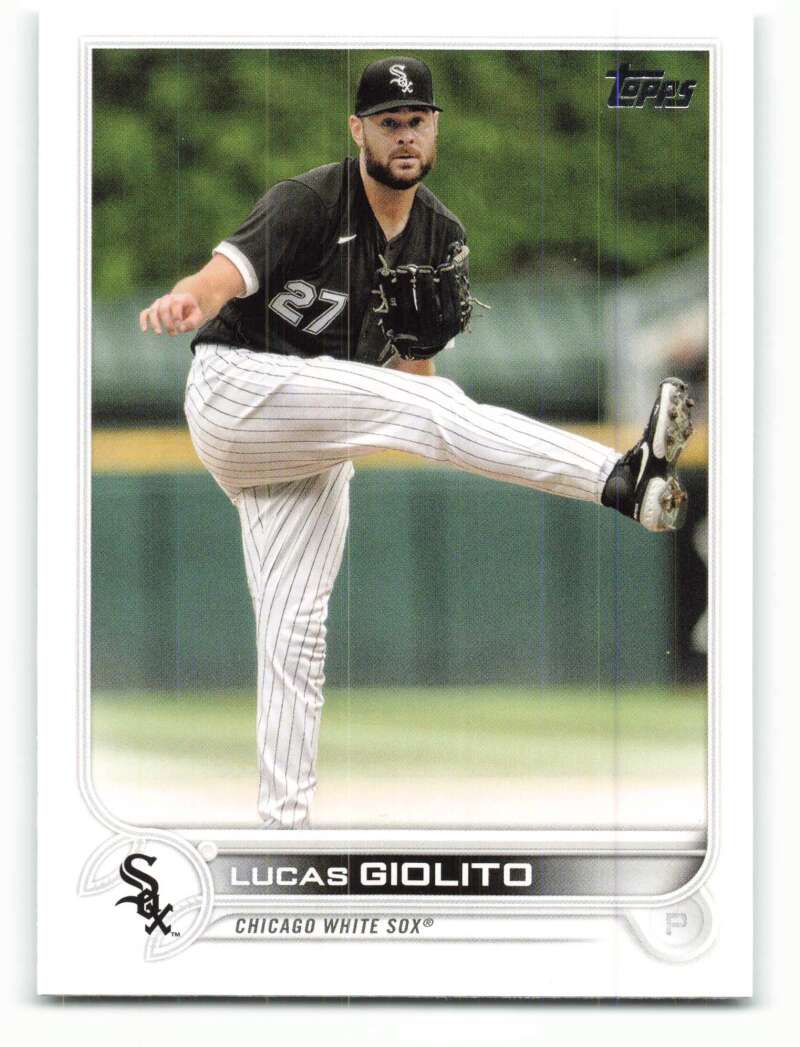 2022 Topps Baseball  #291 Lucas Giolito  Chicago White Sox  Image 1