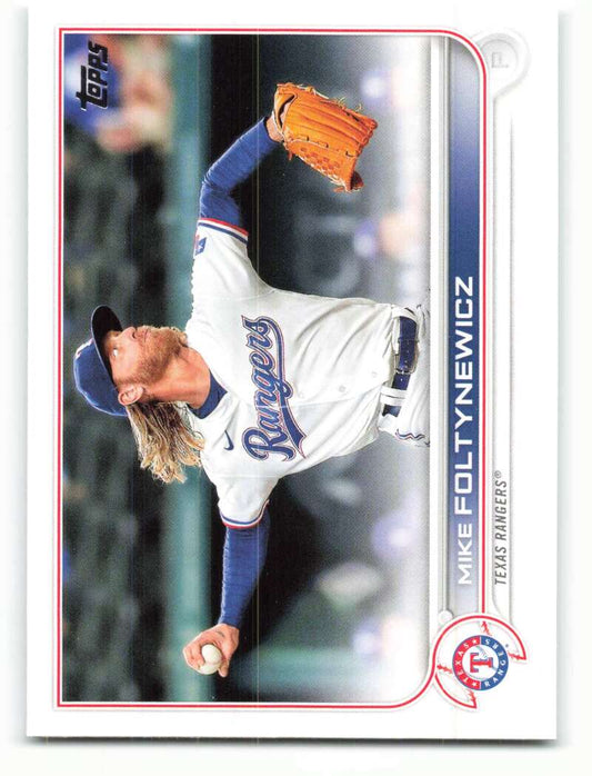 2022 Topps Baseball  #293 Mike Foltynewicz  Texas Rangers  Image 1