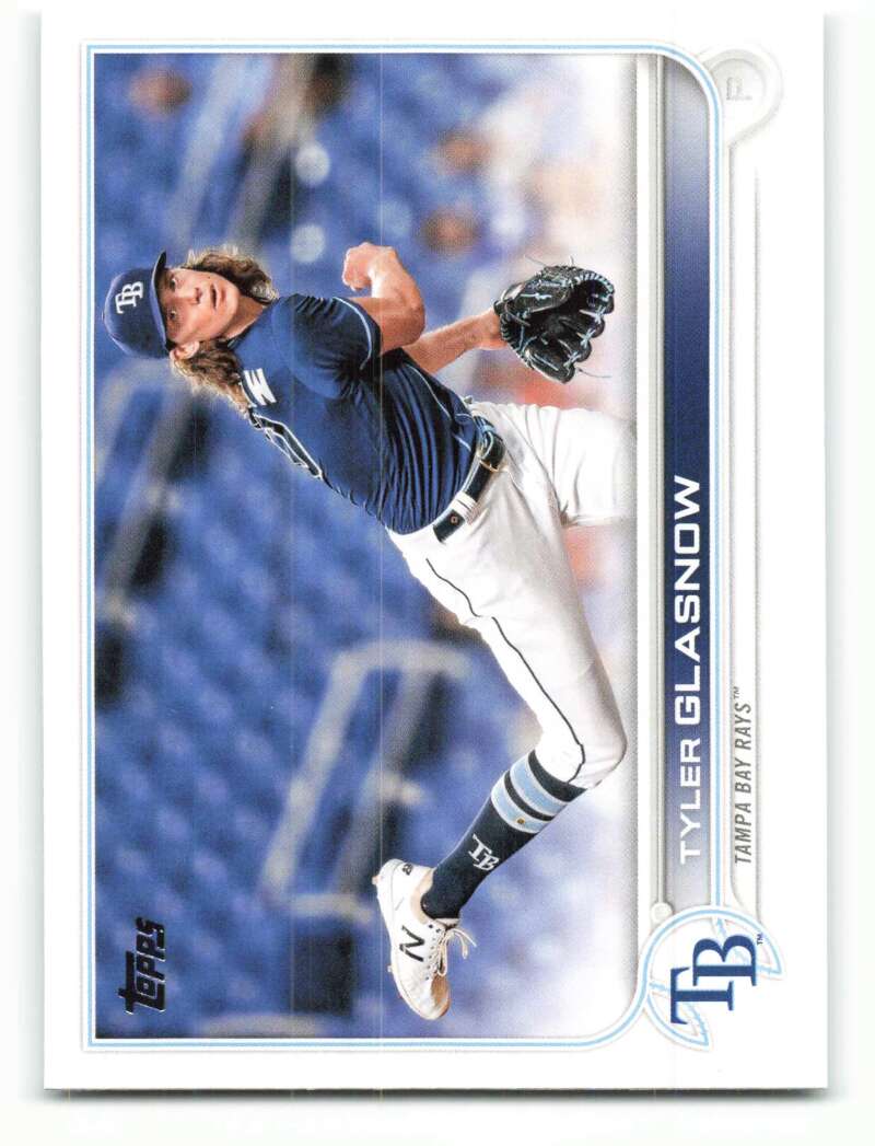 2022 Topps Baseball  #302 Tyler Glasnow  Tampa Bay Rays  Image 1