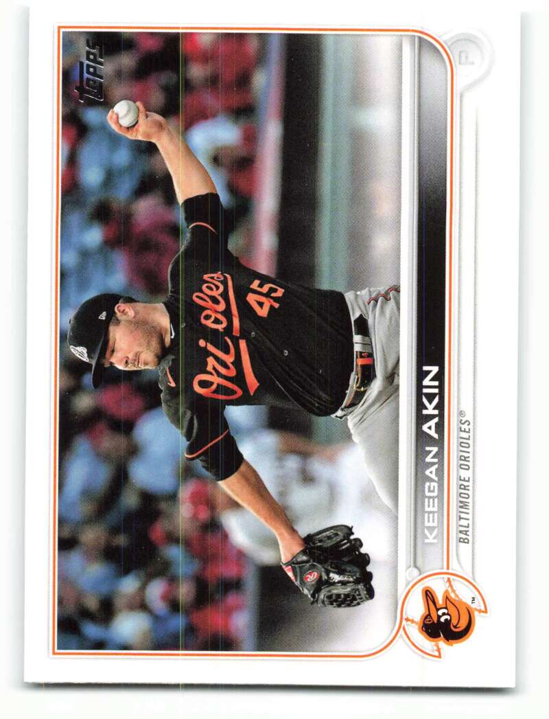 2022 Topps Baseball  #328 Keegan Akin  Baltimore Orioles  Image 1