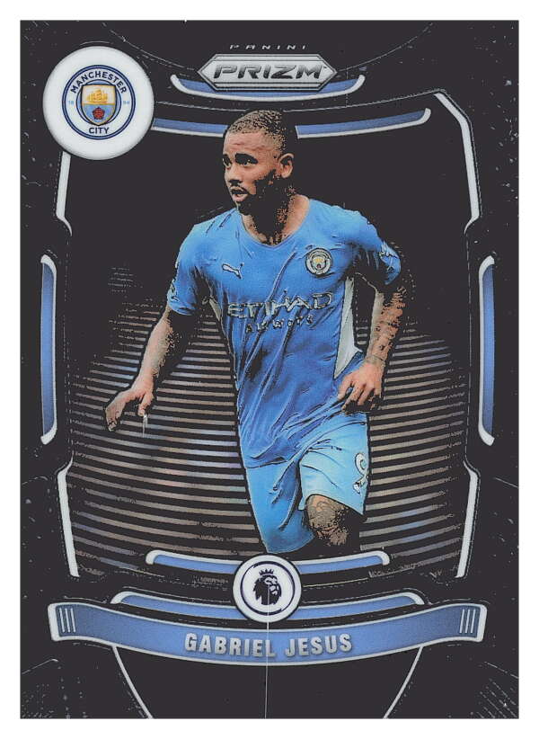 2021-22 Panini Prizm Premier League Soccer #15 Gabriel Jesus  Manchester   V97420 Image 1