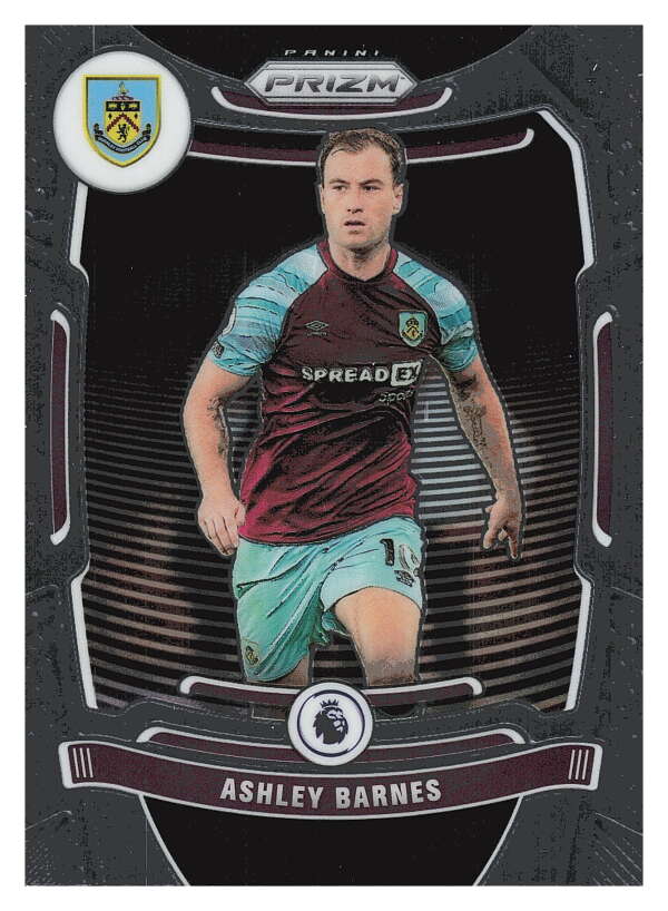 2021-22 Panini Prizm Premier League Soccer #72 Ashley Barnes  Burnley  V97435 Image 1