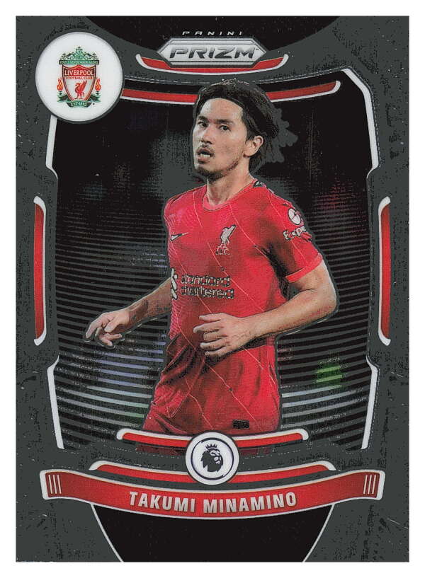 2021-22 Panini Prizm Premier League Soccer #81 Takumi Minamino  Liverpool  V97436 Image 1