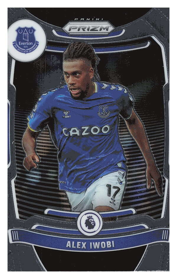 2021-22 Panini Prizm Premier League Soccer #100 Alex Iwobi  Everton  V97437 Image 1