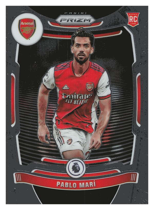 2021-22 Panini Prizm Premier League Soccer #198 Pablo Mari  Arsenal  V97459 Image 1