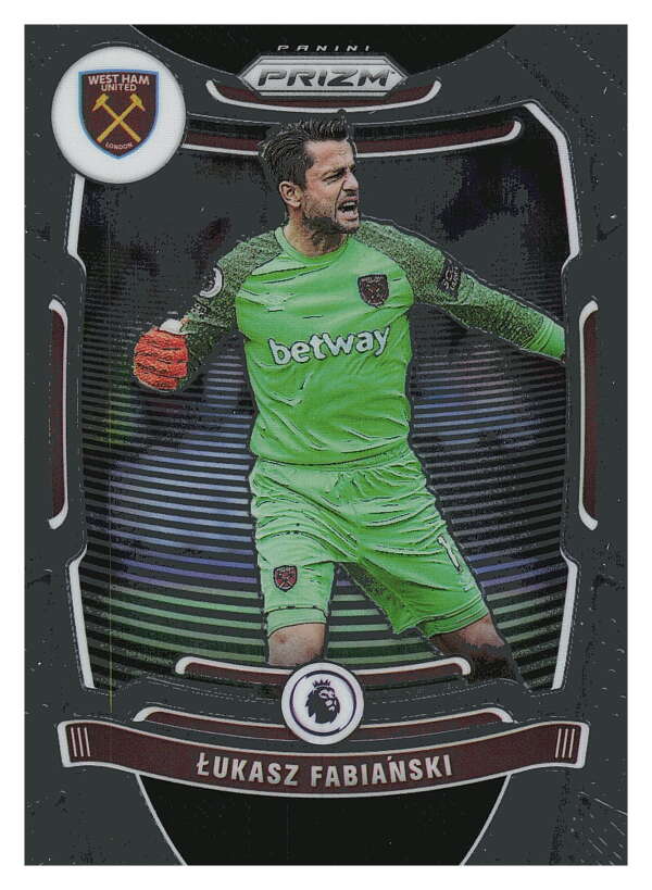 2021-22 Panini Prizm Premier League Soccer #226 Lukasz Fabianski West    V97465 Image 1