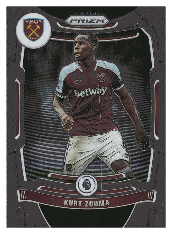 2021-22 Panini Prizm Premier League Soccer #230 Kurt Zouma  West Ham   V97466 Image 1