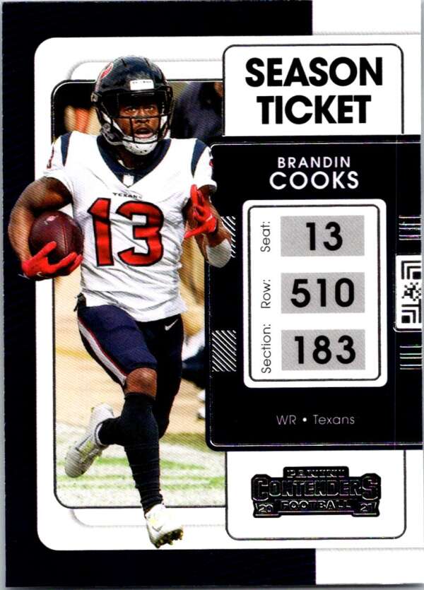 2021 Panini Contenders Season Ticket #38 Brandin Cooks   Texans  V88492 Image 1