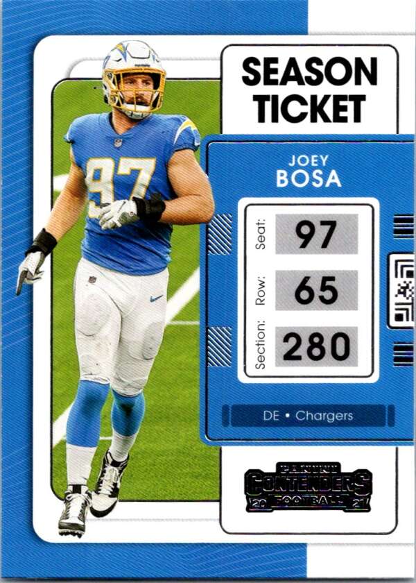 2021 Panini Contenders Season Ticket #53 Joey Bosa   Chargers  V88513 Image 1