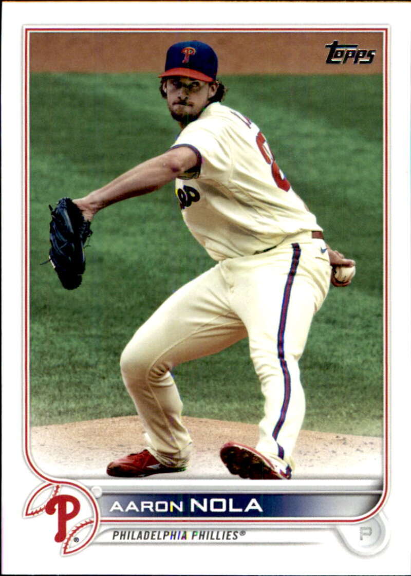 2022 Topps Baseball  #337 Aaron Nola  Philadelphia Phillies  Image 1