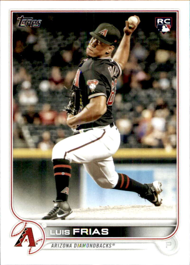 2022 Topps Baseball  #338 Luis Frias  RC Rookie Arizona Diamondbacks  Image 1