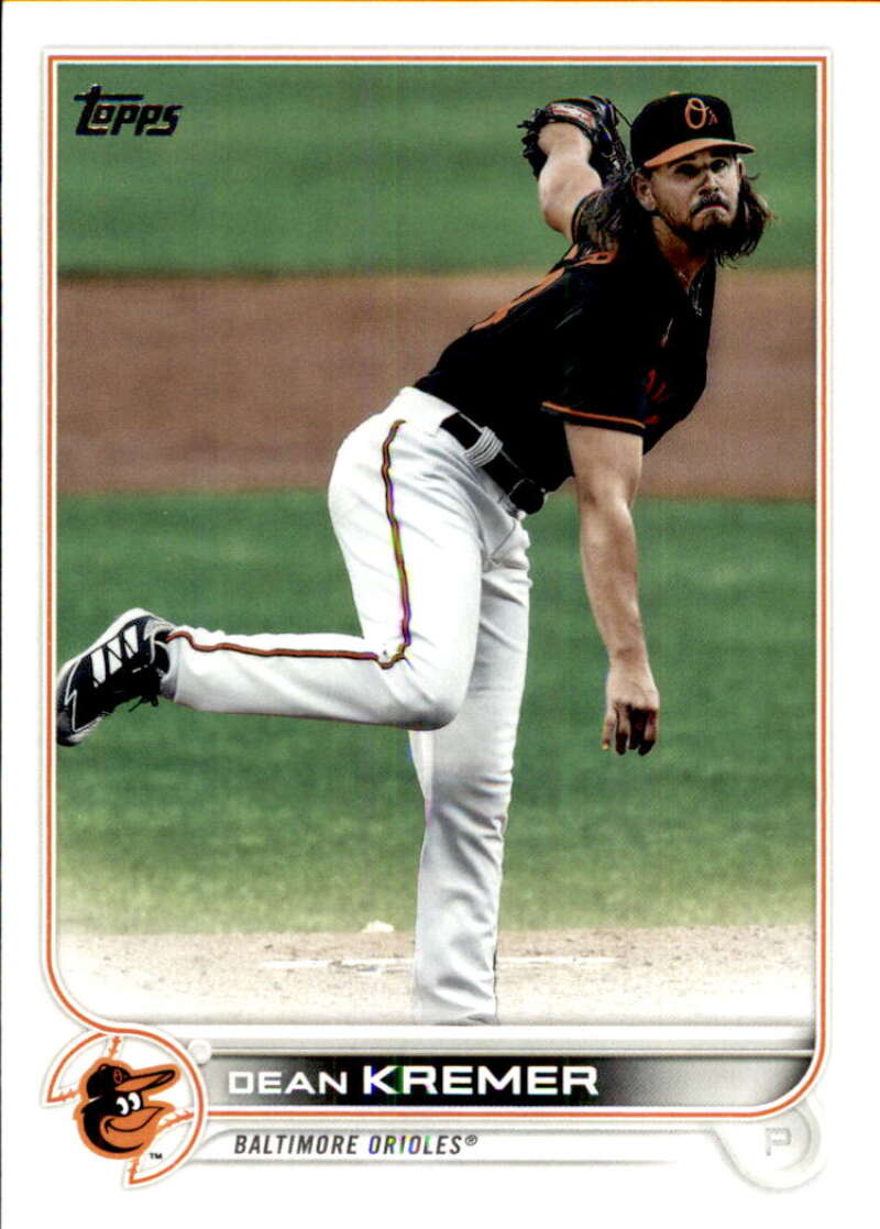 2022 Topps Baseball  #340 Dean Kremer  Baltimore Orioles  Image 1