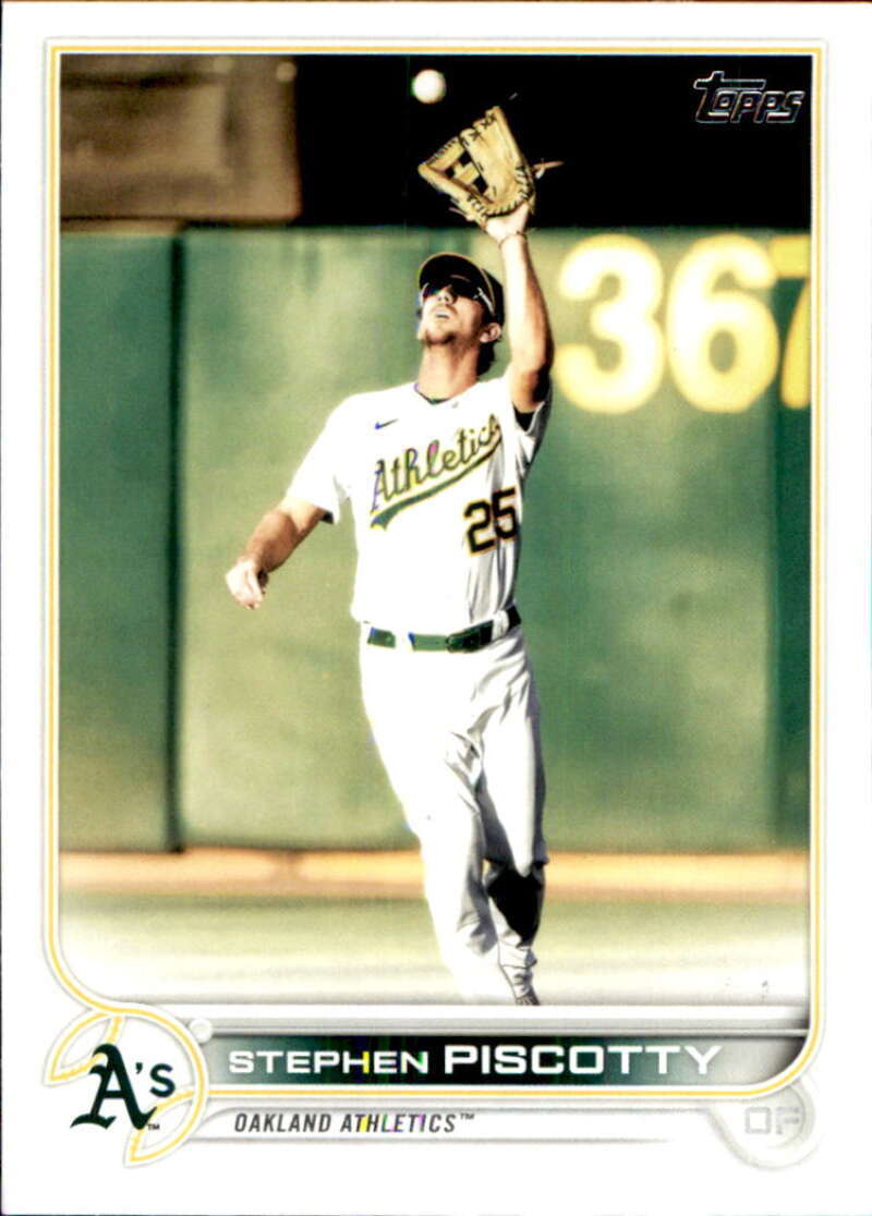 2022 Topps Baseball  #349 Stephen Piscotty  Oakland Athletics  Image 1