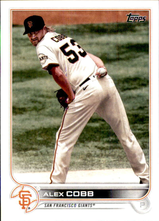 2022 Topps Baseball  #359 Alex Cobb  San Francisco Giants  Image 1