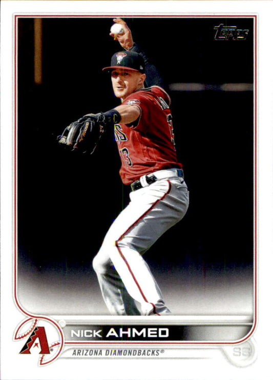 2022 Topps Baseball  #371 Nick Ahmed  Arizona Diamondbacks  Image 1