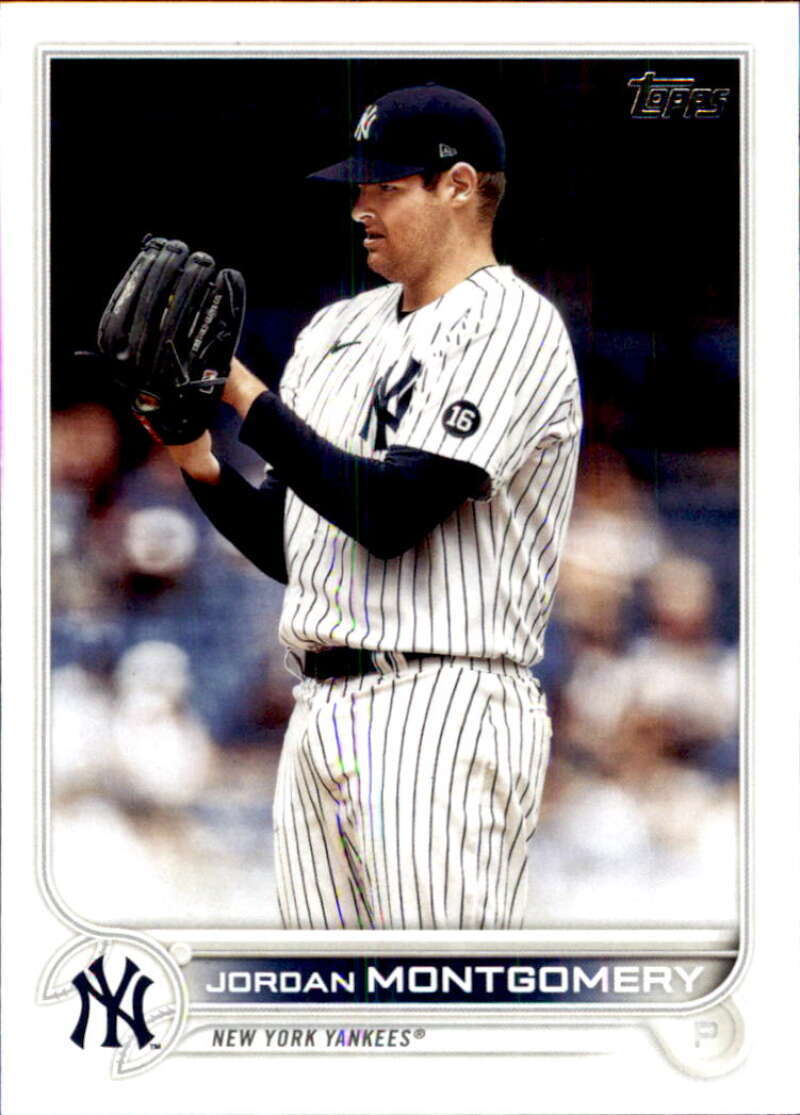 2022 Topps Baseball  #382 Jordan Montgomery  New York Yankees  Image 1