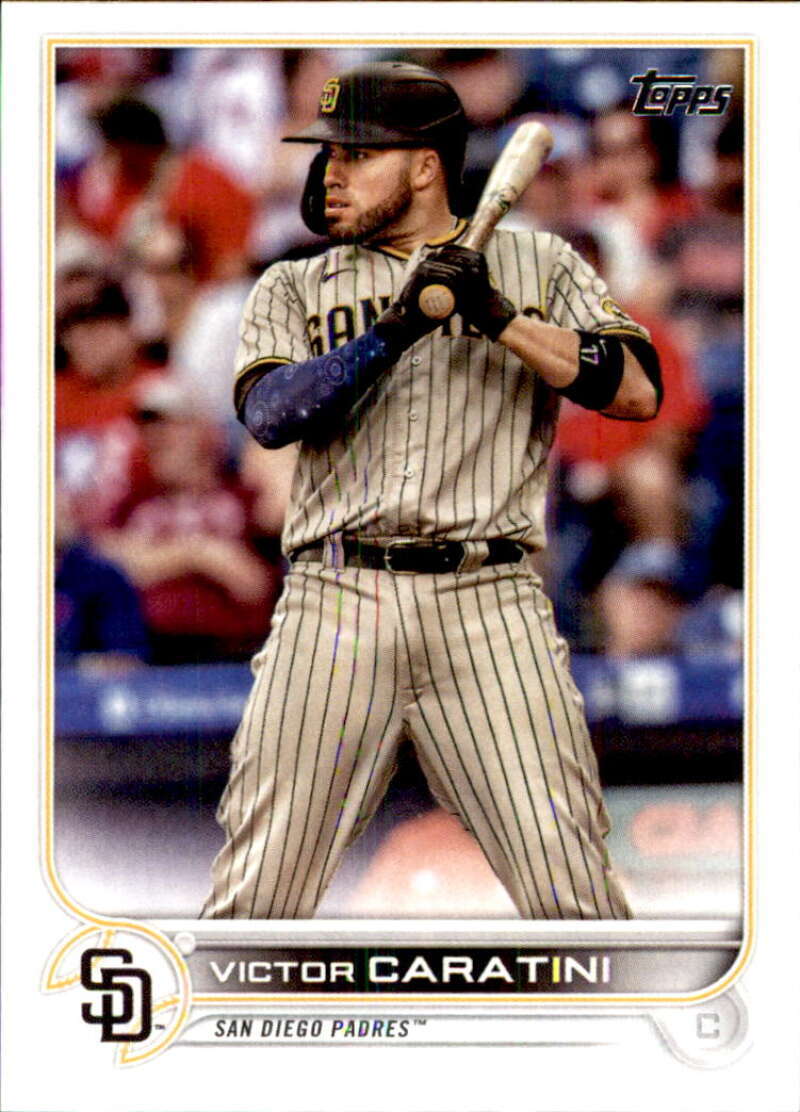 2022 Topps Baseball  #385 Victor Caratini  San Diego Padres  Image 1