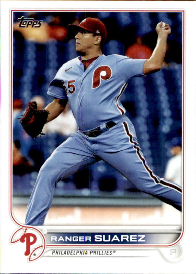 2022 Topps Baseball  #386 Ranger Suarez  Philadelphia Phillies  Image 1