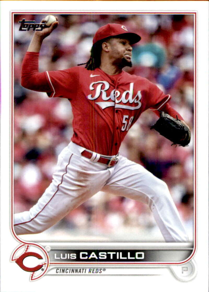 2022 Topps Baseball  #392 Luis Castillo  Cincinnati Reds  Image 1