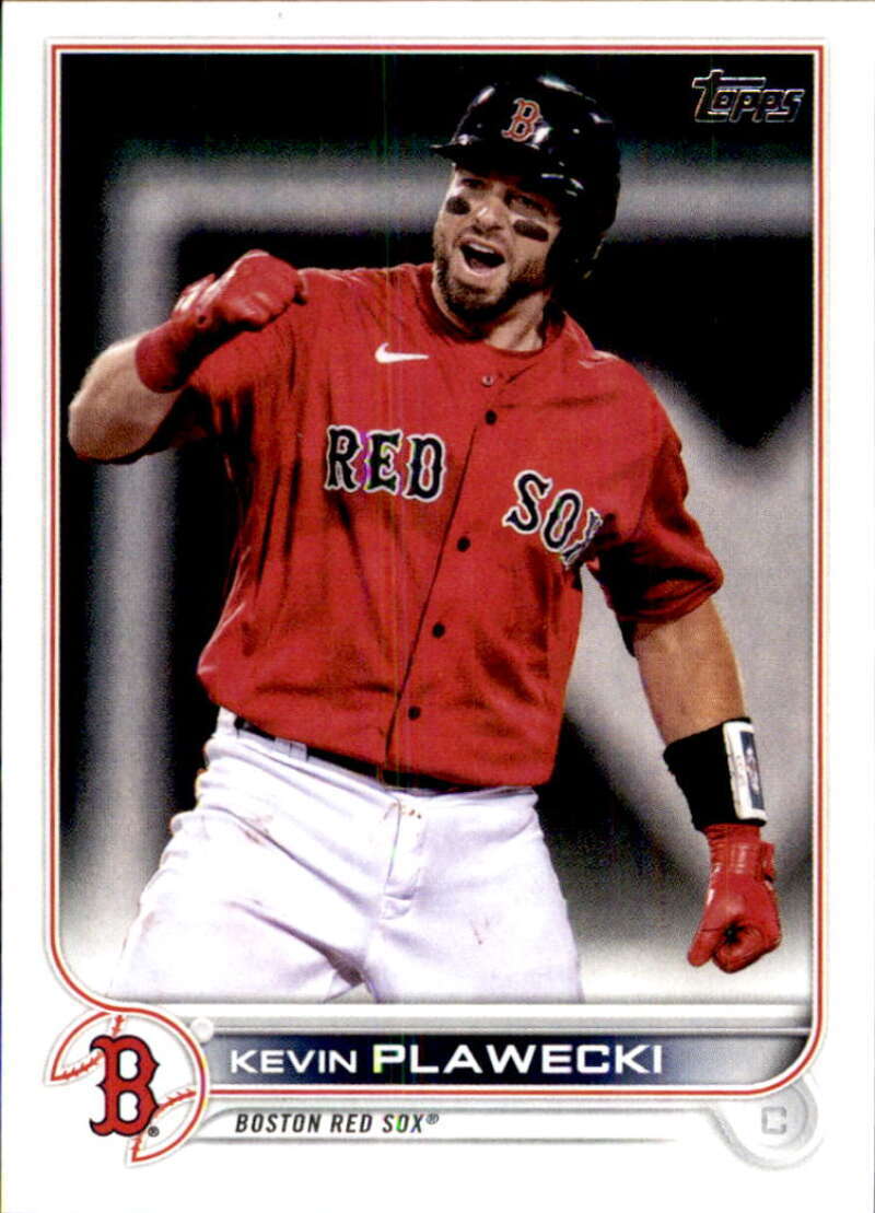 2022 Topps Baseball  #393 Kevin Plawecki  Boston Red Sox  Image 1