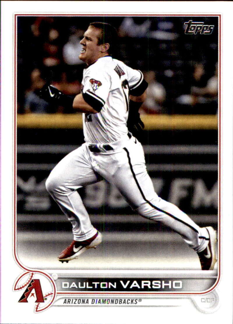 2022 Topps Baseball  #394 Daulton Varsho  Arizona Diamondbacks  Image 1