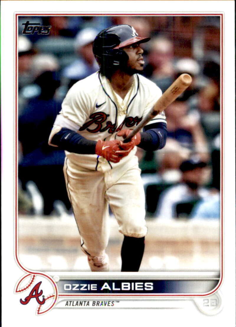 2022 Topps Baseball  #401 Ozzie Albies  Atlanta Braves  Image 1