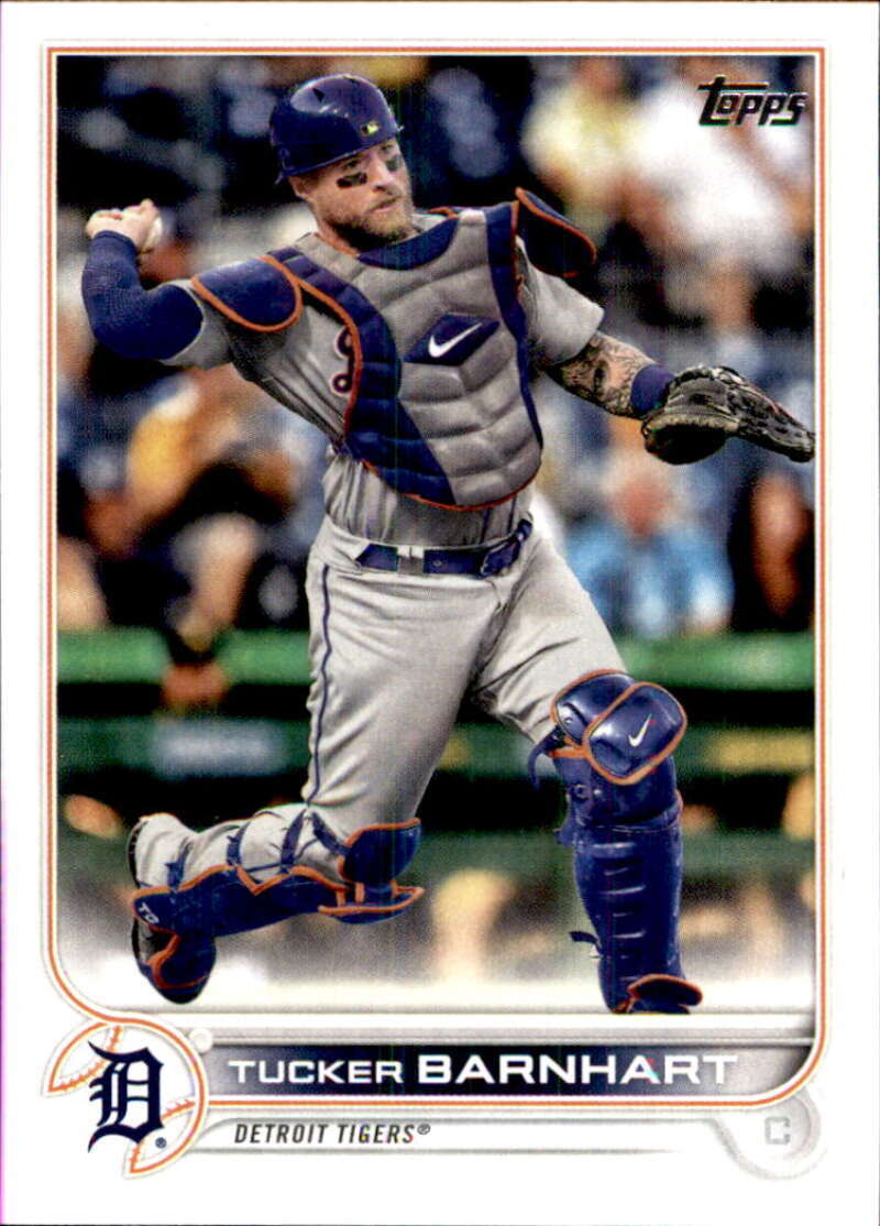 2022 Topps Baseball  #406 Tucker Barnhart  Detroit Tigers  Image 1