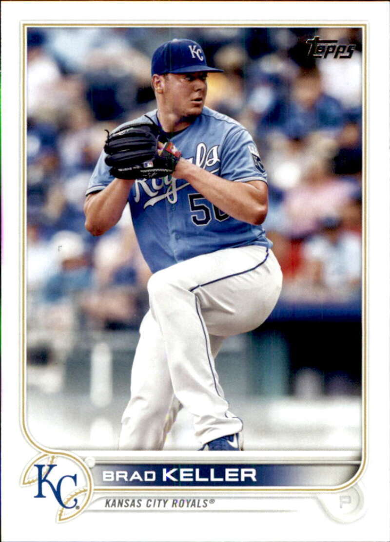 2022 Topps Baseball  #412 Brad Keller  Kansas City Royals  Image 1