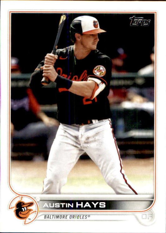 2022 Topps Baseball  #415 Austin Hays  Baltimore Orioles  Image 1