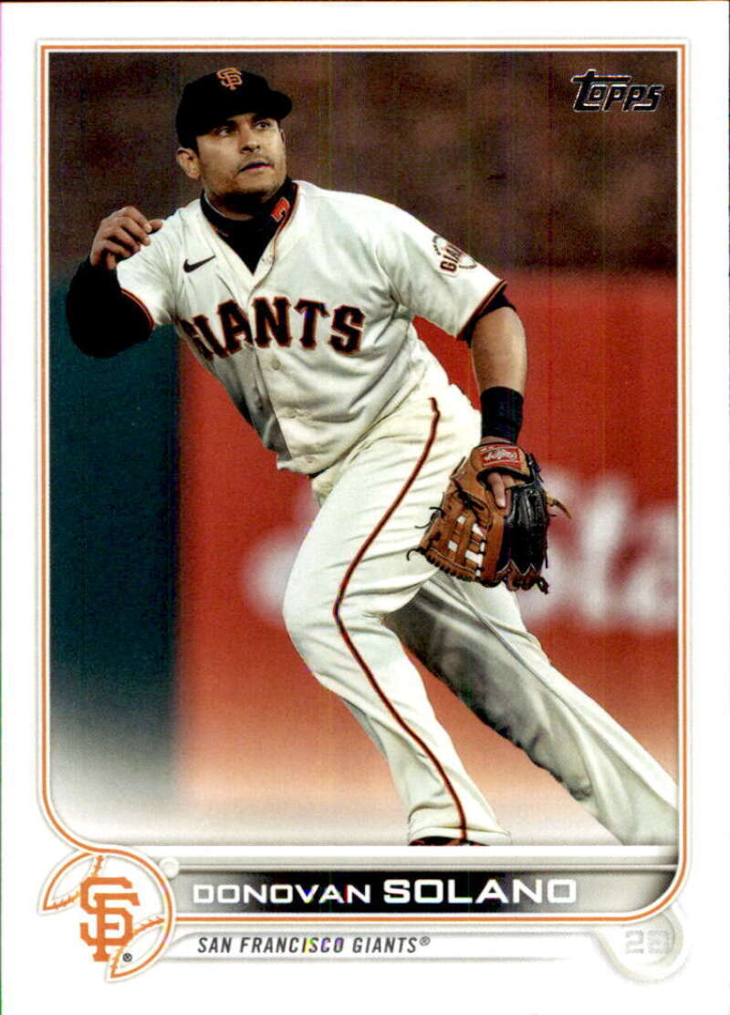 2022 Topps Baseball  #426 Donovan Solano  San Francisco Giants  Image 1