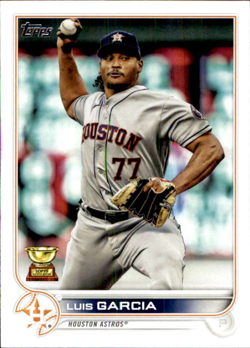 2022 Topps Baseball  #446 Luis Garcia  Houston Astros  Image 1