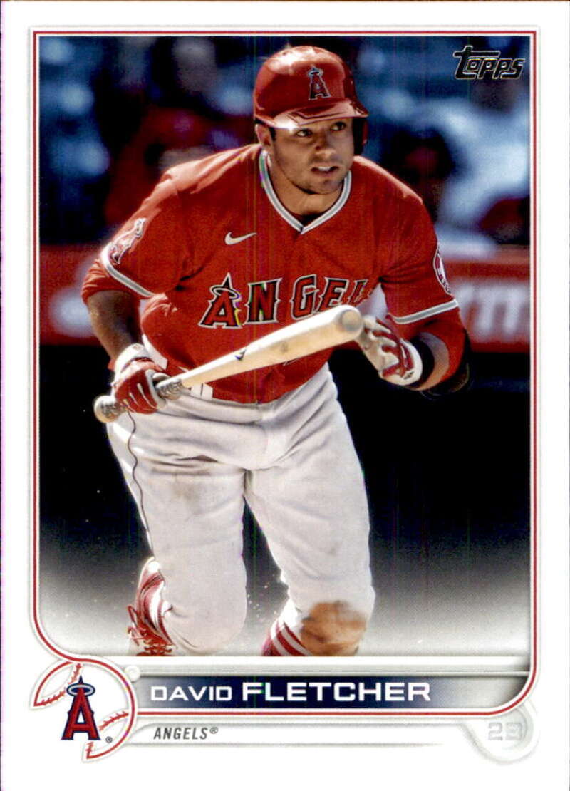 2022 Topps Baseball  #447 David Fletcher  Los Angeles Angels  Image 1